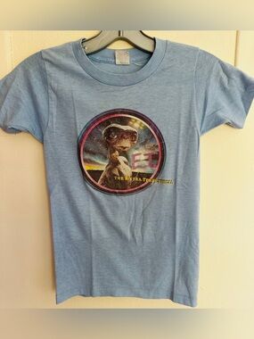 1980s VINTAGE Originql E.T. Baby Blue T -Shirt